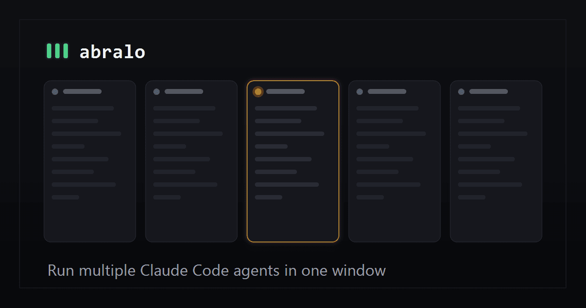 Show HN: Abralo – Free, easy way to run several Claude Code agents in one window