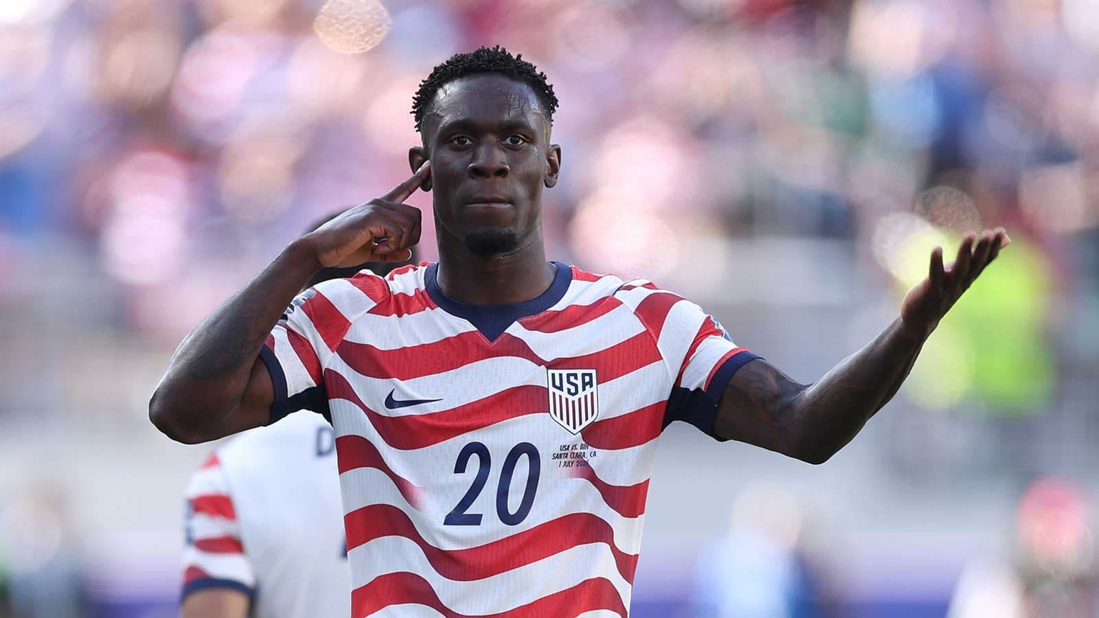 USMNT striker Folarin Balogun has one-game suspension suspended following Bosnia and Herzegovina red card, will be available to face Belgium