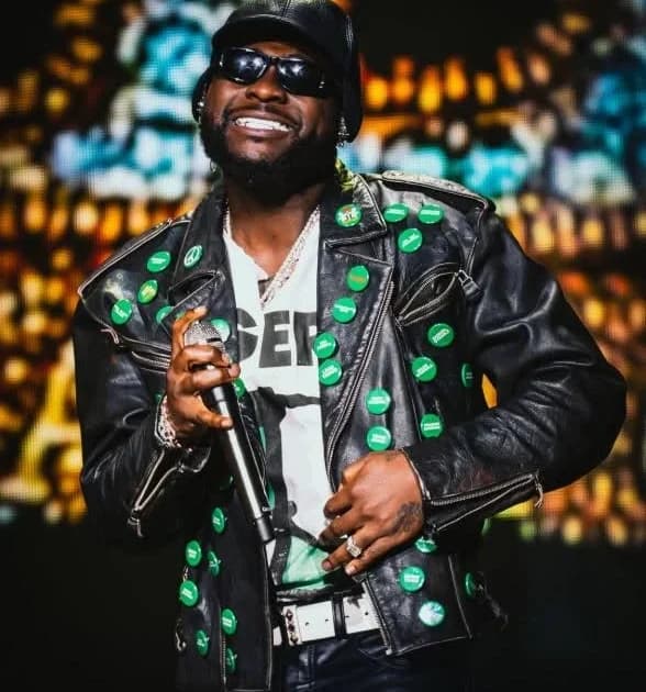 Davido defends wearing pins for abducted pupils at World Cup