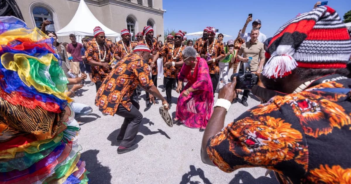 Nigerian Masquerades Steal Show at WTO Open Day in Geneva