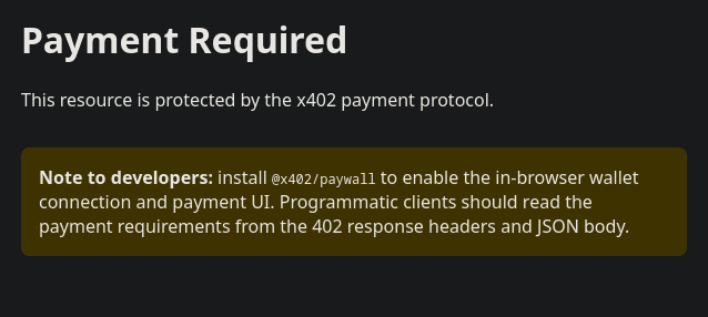 X402, a static blog monetization excercise