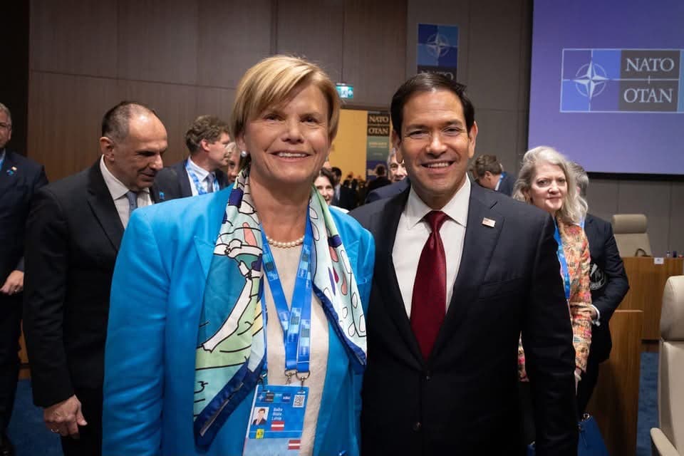 Latvia's Baiba Braže attending Rubio-called conference in Washington, D.C.
