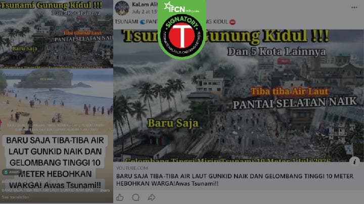 Fact Check: Did a Tsunami Hit Indonesia's Gunungkidul Coast on July 2026?
