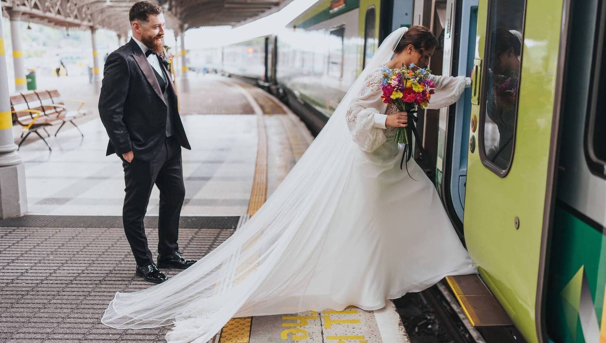 Wedding of the Week: All aboard the love train for couple who tied knot in Cork