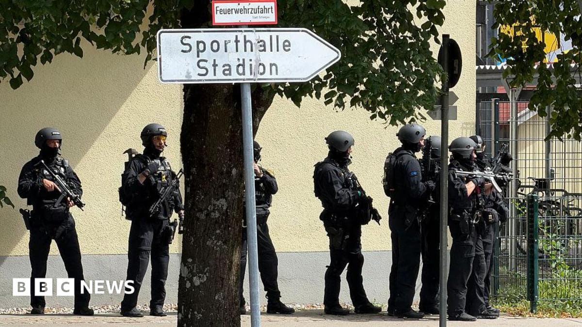 Two girls seriously injured in German school attack.