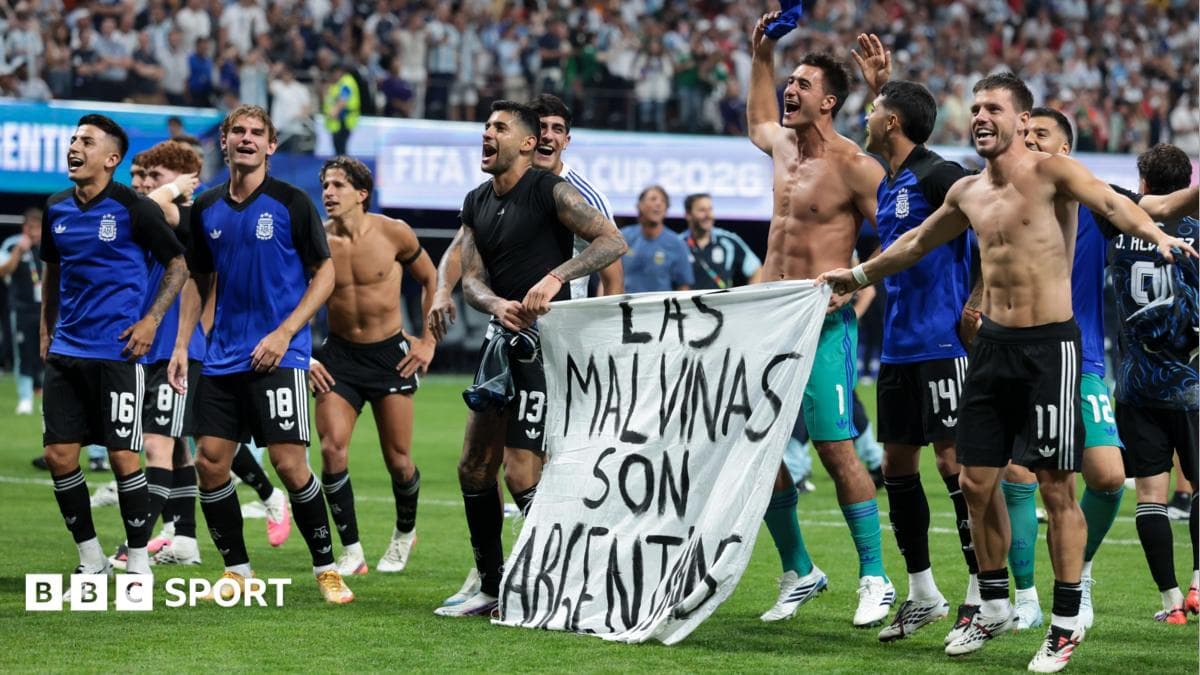 Argentina face fine for Falklands banner in semi-final win