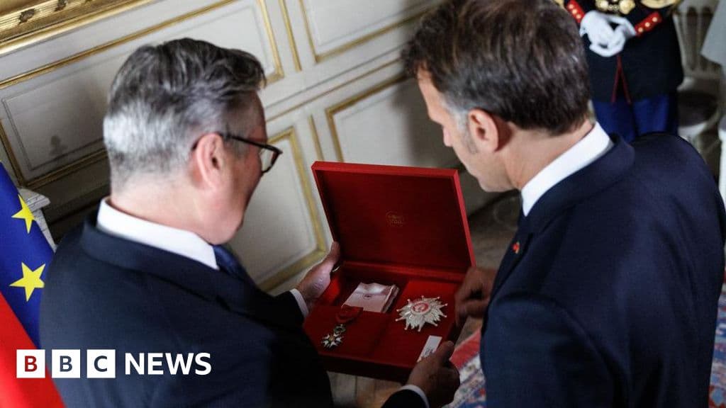 Starmer becomes first UK PM to receive top French honour