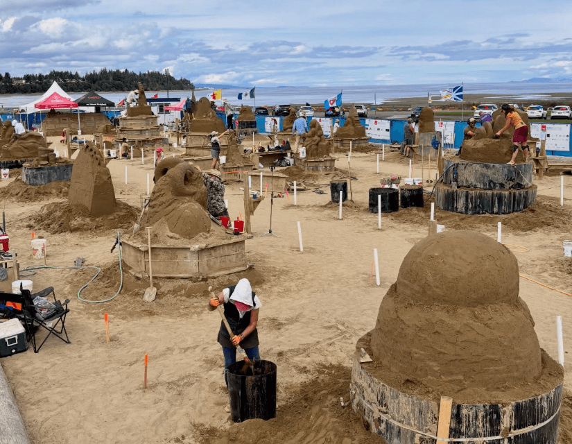 Suspected vandalism damages Parksvillle sand sculptures