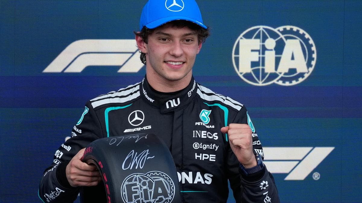 Kimi Antonelli wins sprint race and takes pole at F1’s British Grand Prix