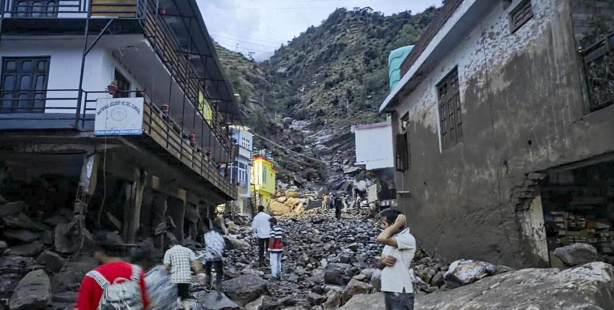 Flash flood and landslide hit Jammu and Kashmir’s Doda