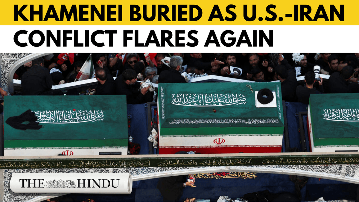 Watch: Iran buries Ali Khamenei as fresh U.S.-Iran fighting raises fears of wider war