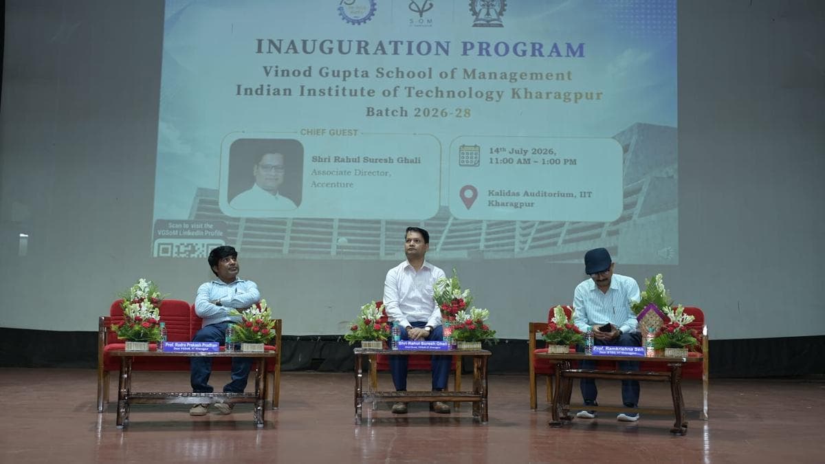 Women comprise 60% of students of 2026-28 MBA programme at VGSoM, IIT Kharagpur