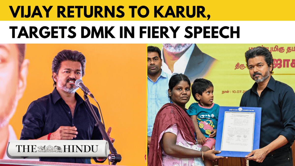 Vijay accuses DMK for seeking political gain over Karur stampede, faults police for inaction