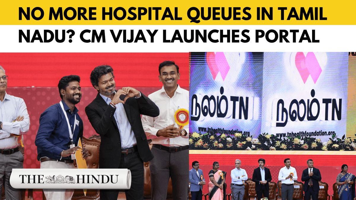 Tamil Nadu CM Vijay launches new health portal ‘Nalam TN’