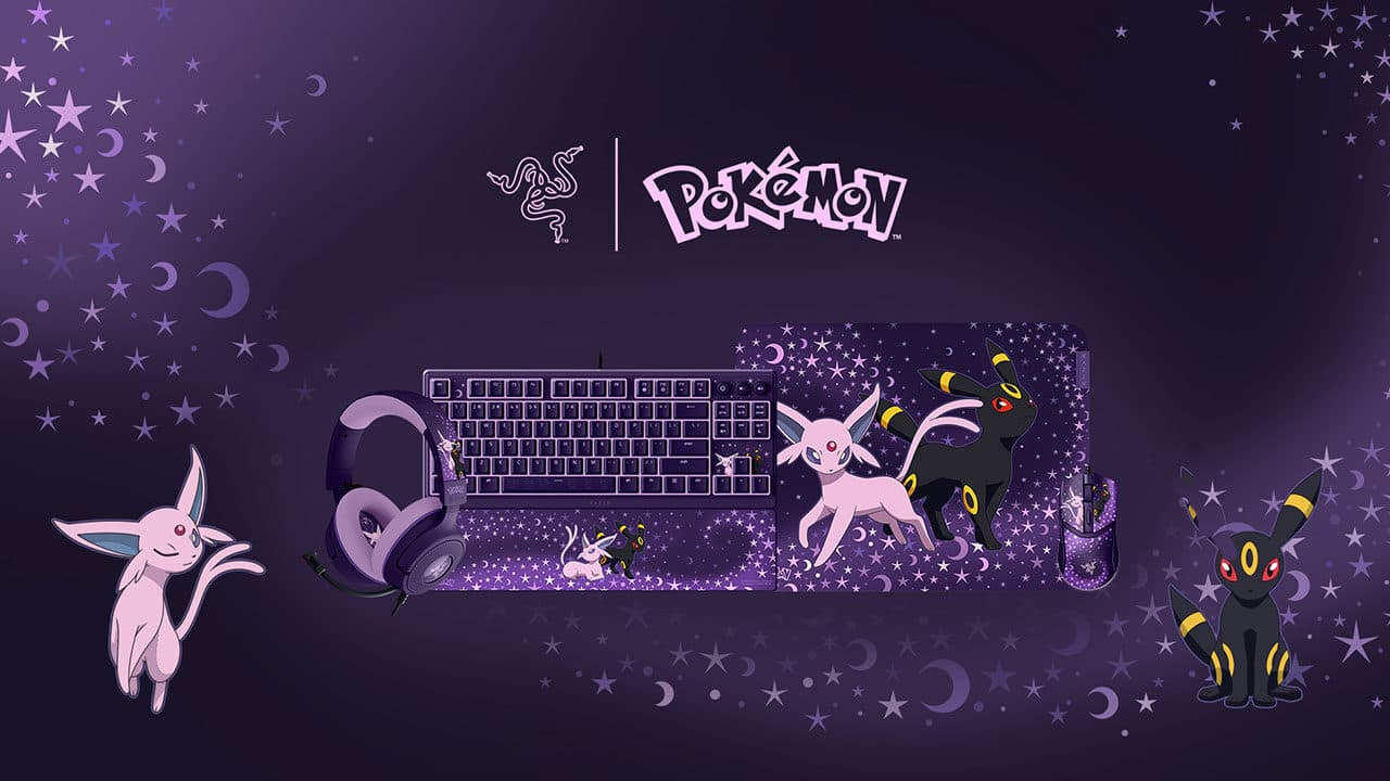 Razer Gets Sleek with Pokémon Espeon & Umbreon Setup!