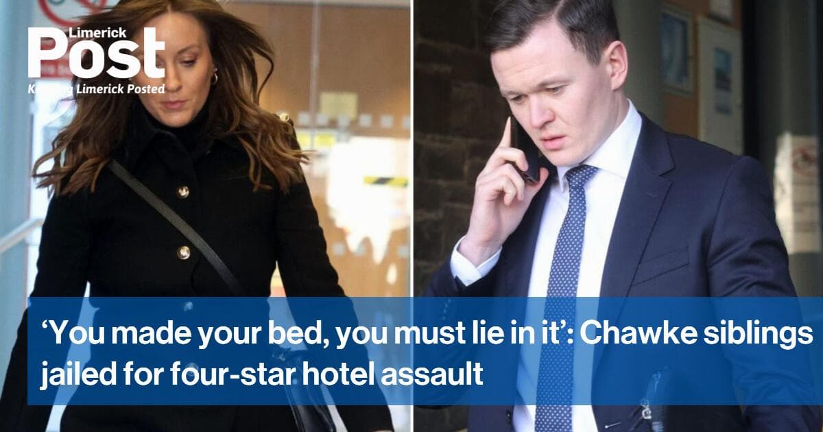 ‘You made your bed, you must lie in it’: Chawke siblings jailed for four-star hotel assault