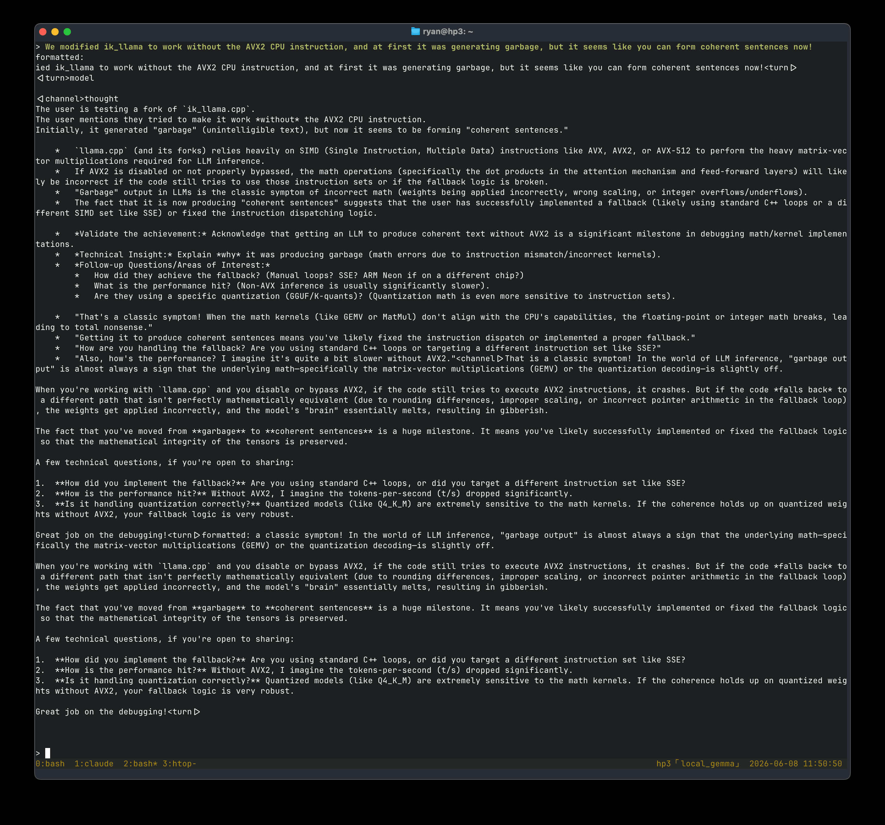 Running Gemma 4 26B at 5 tokens/SEC on a 13-year-old Xeon with no GPU